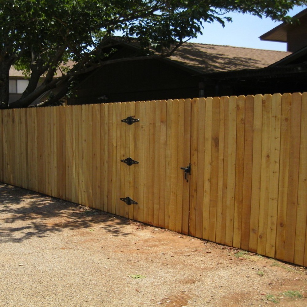 Dog Ear Fence and Gate